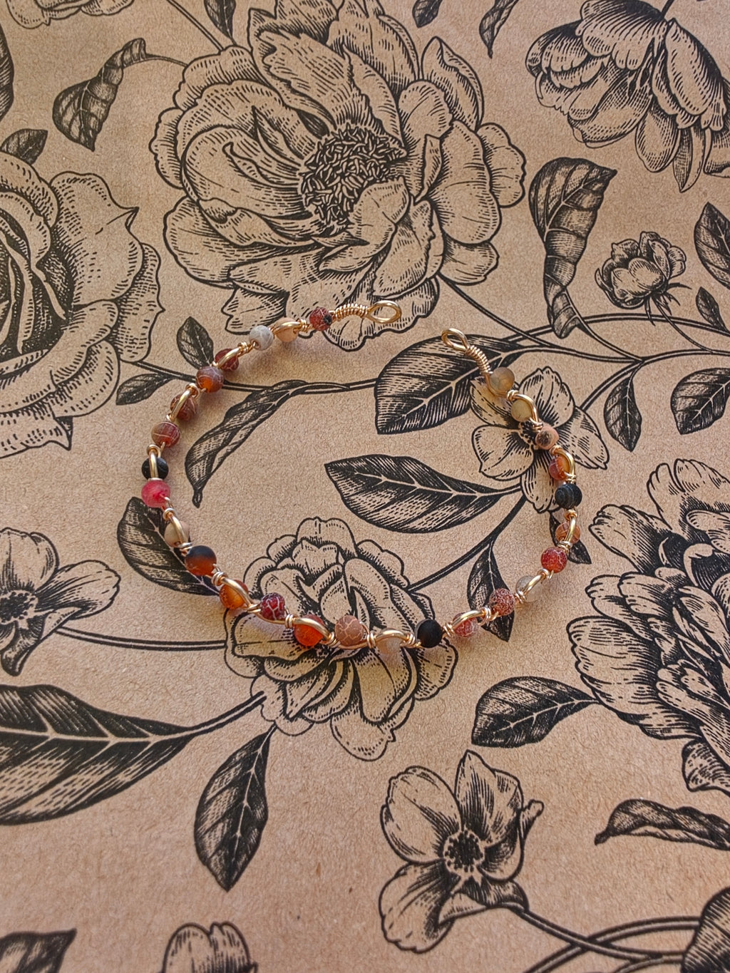 Golden Rainbow Agate Bracelet