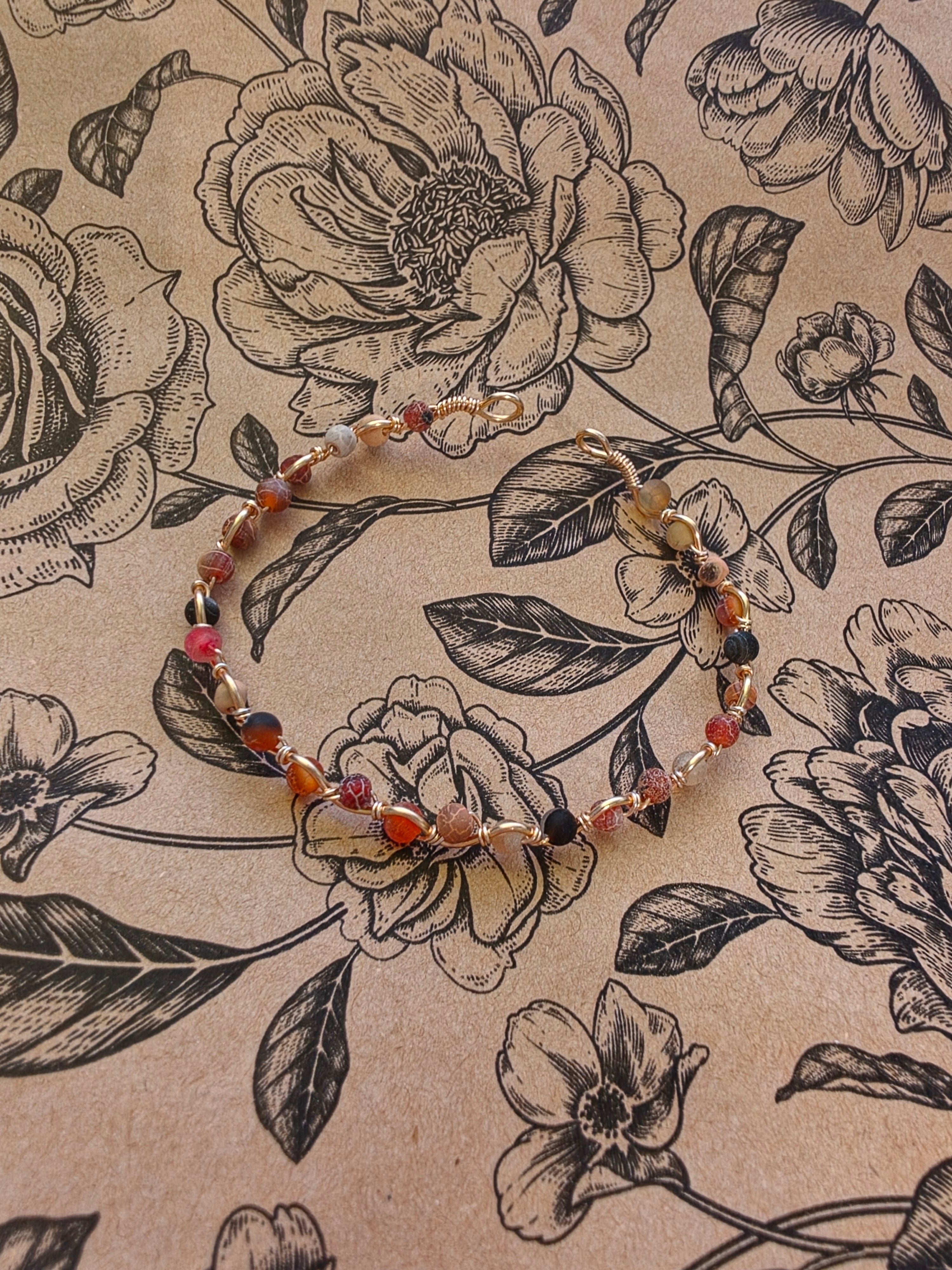 Golden Rainbow Agate Bracelet