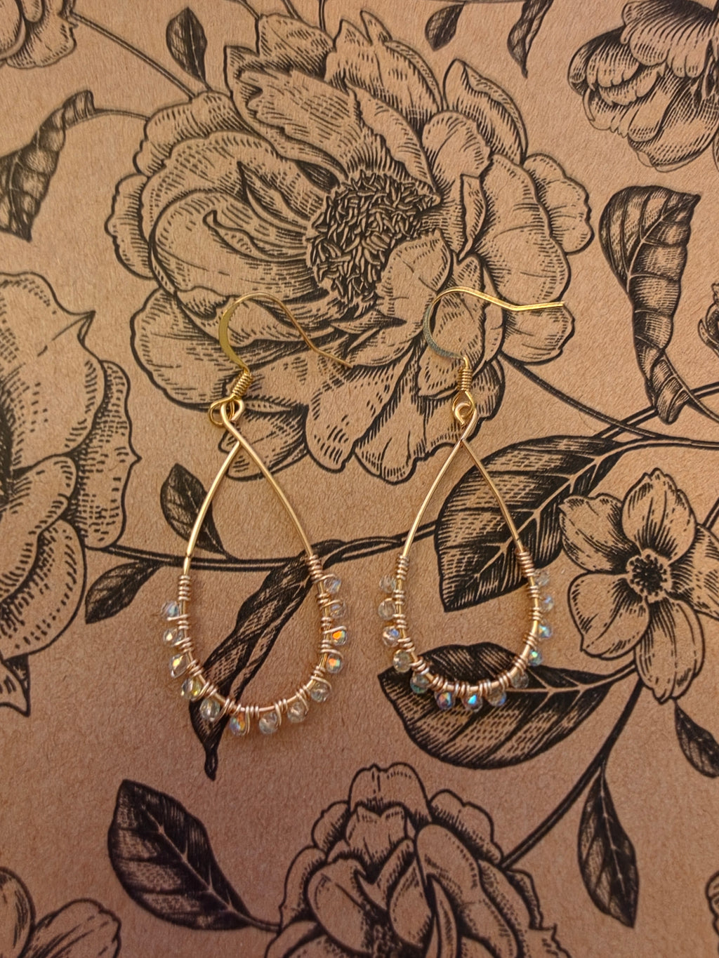 Crystal Teardrop Earrings