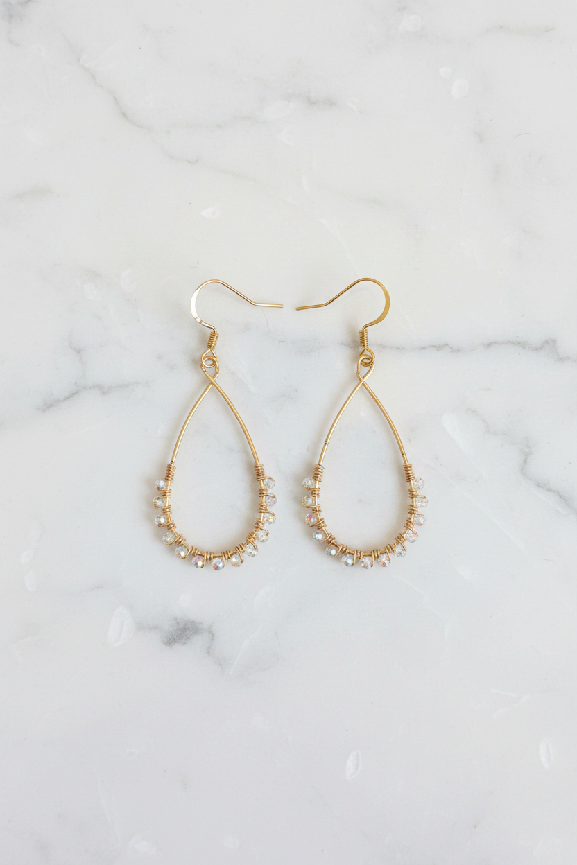 Crystal Teardrop Earrings