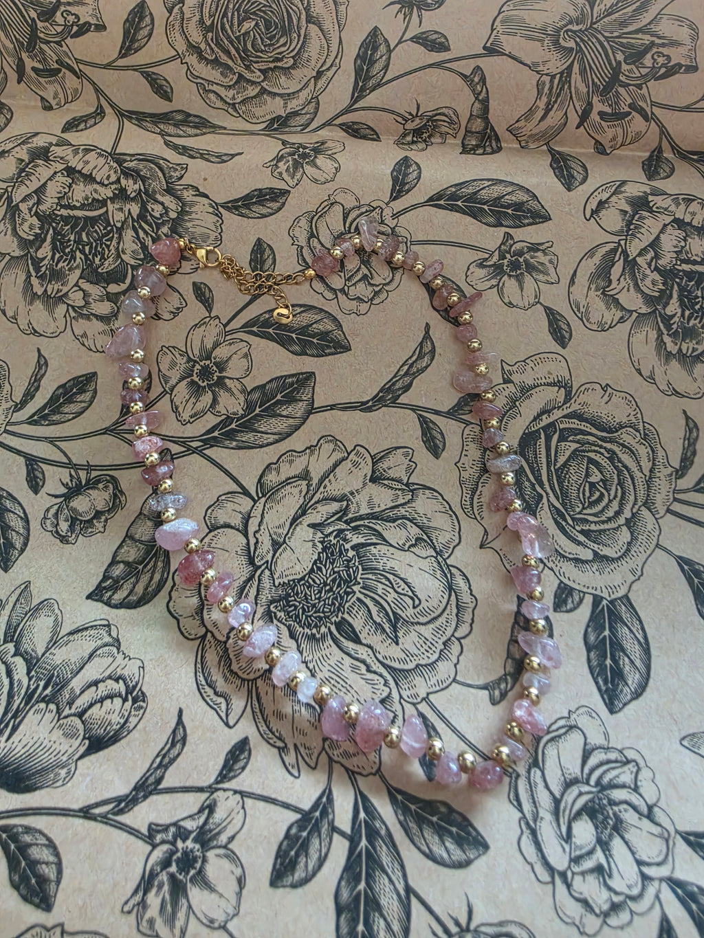 Strawberry Quartz Necklace
