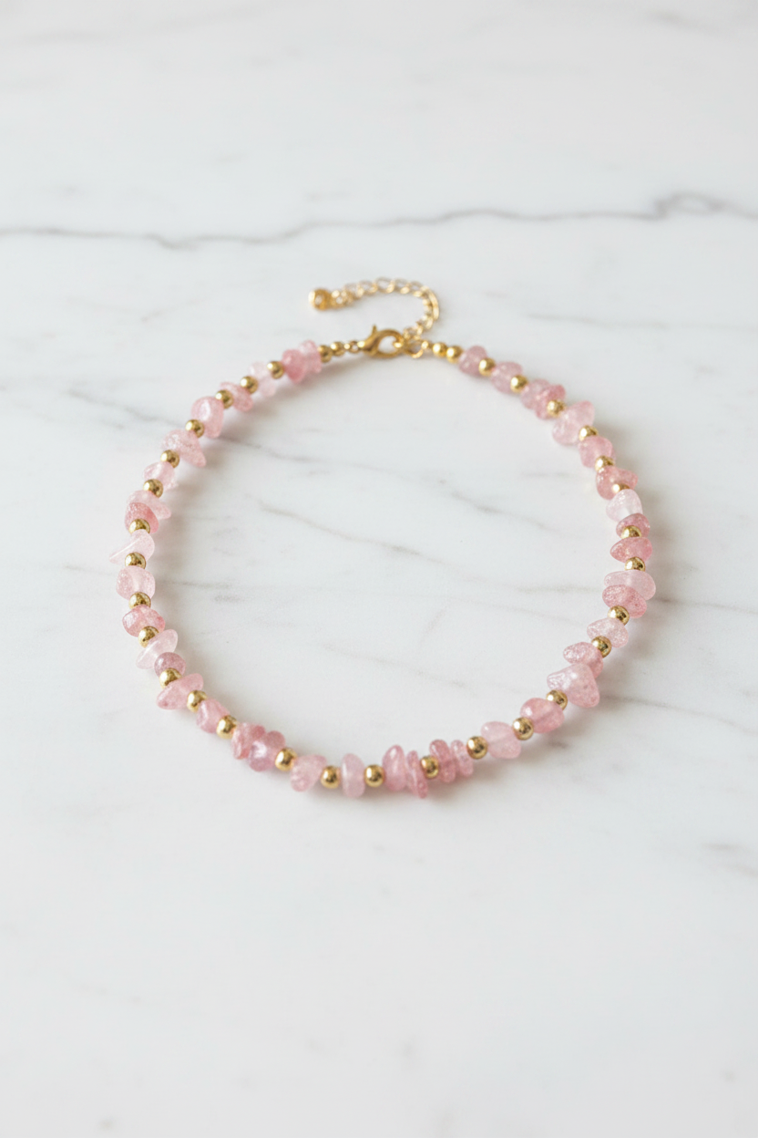 Strawberry Quartz Necklace