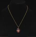 Pink Pressed Flower Necklace
