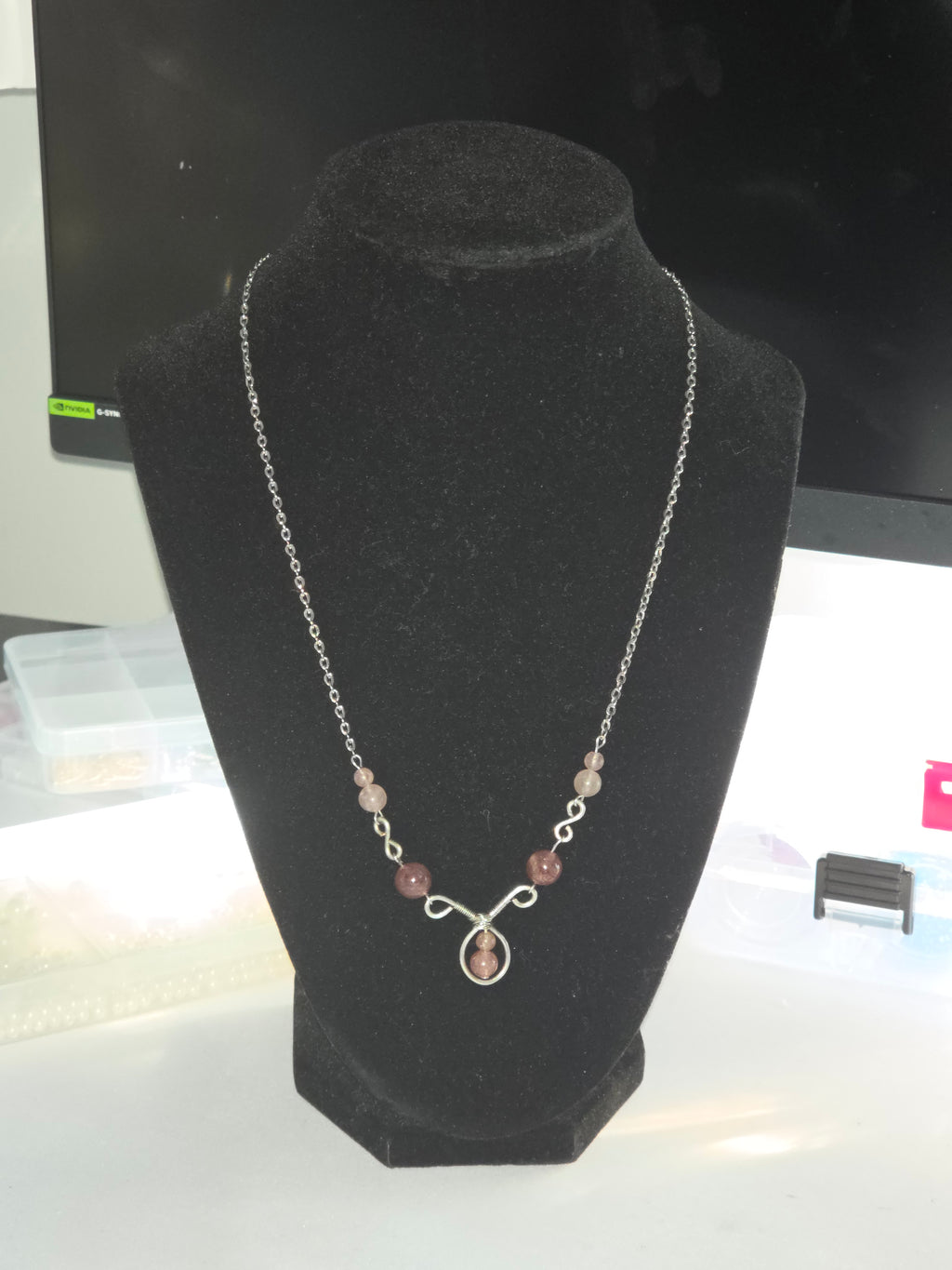 Strawberry Quartz Necklace