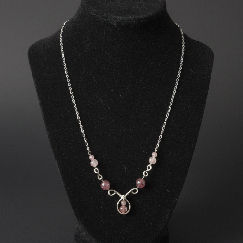 Strawberry Quartz Necklace