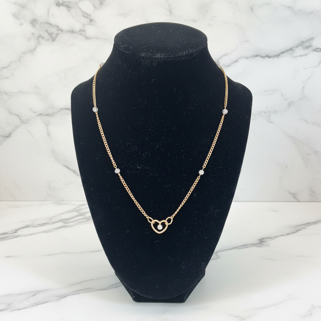 Crystal Hearts Necklace