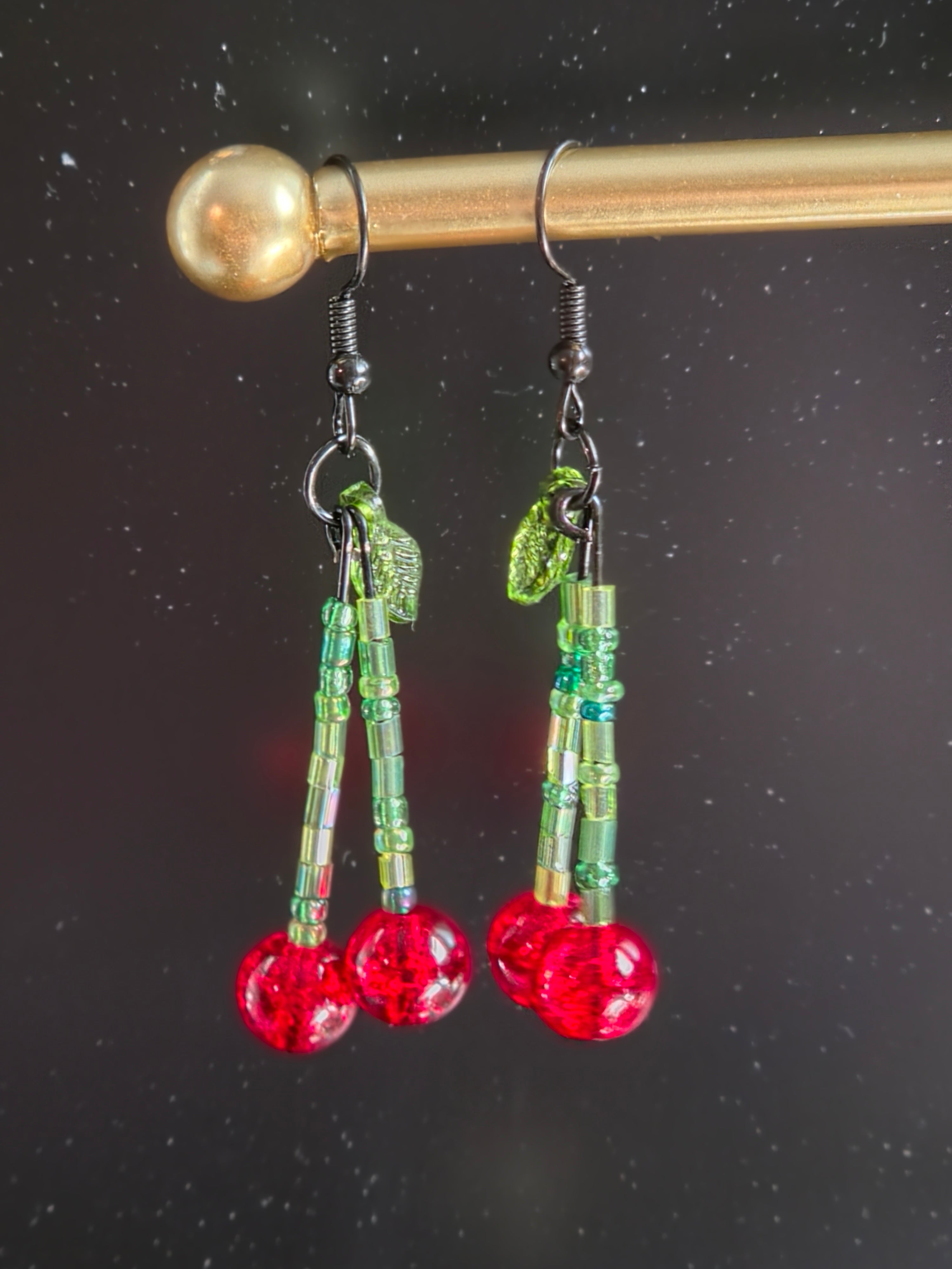 Black Cherry Earrings
