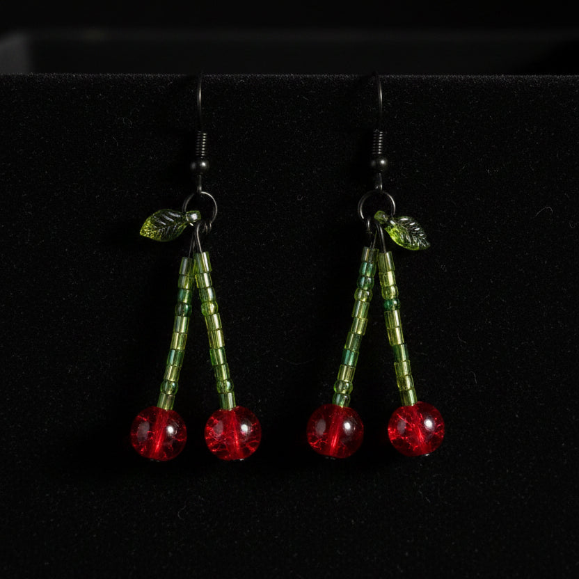 Black Cherry Earrings
