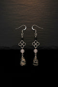 Rhodonite Quartz Earrings